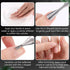 Stainless Steel Cuticle Pusher with Fork - Dual Head Cutter Trimmer Remover, 2-in-1 Anti-slip Nail Care Tool