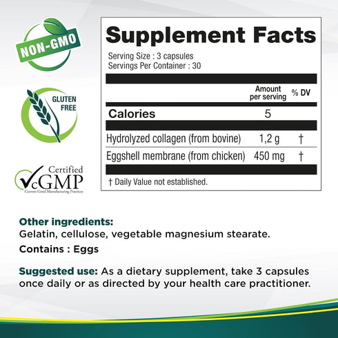 Genacol Collagen & Natural Eggshell Membrane | Joint Support Supplement for Rapid Relief in 5 Days, 90 Capsules