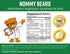 MULTIVITAMIN Gelatin-Free Gummies for Kids, 11 Essentials, 3 Flavors, Vegetarian, Gluten-Free, Bear Shapes
