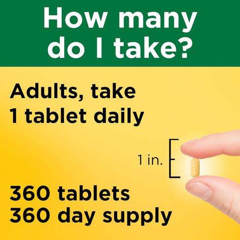 Nature Made Super B Complex with Vitamin C and Folic Acid, 360 Tablets for Immune Support