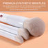 KINGMAS Angled Foundation Brush, Kabuki Under Eye Contour Makeup Brush for Liquid, Cream, Powder, Blush Buffing Tools