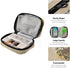 Naanle 7 Vintage Sunflower Bee Pill Box Day Pill Case Travel Pill Organizer Bag with Zipper Portable Weekly Case