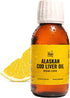 On Target Living Alaskan Cod Liver Oil - Travel Size 3.33 oz, Naturally Occurring Vitamins A & D, Organic Lemon Flavor