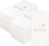 Disposable Hand Towels - Guest Towels with Be Our Guest Housewarming Message, White Airlaid Paper, Pack of 50
