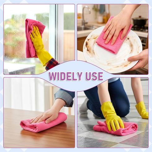Xosjska 10 30" 20" Pcs Extra Large Microfiber Cleaning Cloth, x Washable Reusable Large Floor Cloth Rags Multicolor