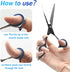 LIGICKY Professional Hair Cutting Scissors Kits for Kids Haircuts, Thinning Bang Hair Shears for Salon/Home