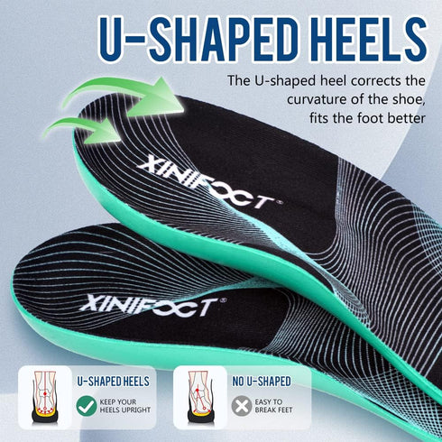 XINIFOOT Sport Insole, Shock Absorbing Cushion Shoe Insole for Men & Women, Arch Support for Plantar Fasciitis