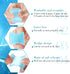 12Pcs Gel Toe Separators, Soft Toe Spacers for Pain Relief, Corrector for Overlapping Toes, White (8L+4S) (Blue)