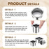 MorningRo 6 3.0 2.0 1.5, Pcs Stainless Steel Hair Tool Organizer Blow Dryer, Curling Iron & Hot Holders Tool for Salon