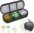 SIUSYACI 3 7 Weekly Stackable Pill Organizer, Times A Day Pill Organizer Box Morning, Noon and Evening, Stackable