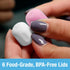 Tilcare 6-Pack Self Closing Toothpaste Caps by - No Waste Cap Dispensers for Adult and Kids Bathroom - Mess-Free