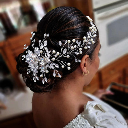 Wedding Hair Pieces for Brides, Elegant Rhinestone Bridal Hair Comb, Wedding Hair Accessories for Bridesmaid