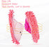 Washable Chenille Microfiber Slippers, Detachable Mop Slippers for Floor Dust, Dirt, Hair, (Pink, Women 7-9/Men 5-7)