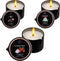 IUJOCQL 3 Pack Low Temperature Massage Oil Candle Set (2.35 oz Each) Soy