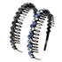 ZOCONE Headbands for Women, 5Pcs Diamond Comb Wave Rhinestone Non Slip Hair Accessories for Girls