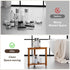 Kzeirm 14" Corner Shower Stool for Inside Shower, Shower Foot Rest Stool for Shaving Legs, Acacia Wood Corner Shower
