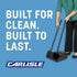 Set 36" 2-Piece Commercial Carlisle FoodService Products Duo-Pan Lobby Broom and Dustpan Upright Broom with Handle