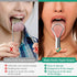 RONAVO Stainless Steel Tongue Scraper for Adults, 2 Pack, Couples Colors, Cure Bad Breath, Oral Care & Hygiene