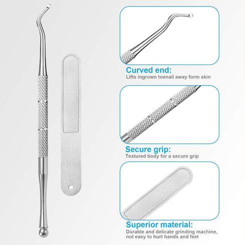 Thick Toenail Clippers, Podiatrist Toe Nail Clippers for Ingrown & Thick Nails, Surgical Grade Stainless Steel