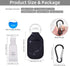 IACA Keychian,5 Pack Set 5pcs Bottles,5pcs Backpack Hand Sanitizer Holder Empty Travel Size Bottle and Hand Sanitizer