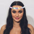 JEAIRTS Light Up Headbands, Glowing Led Rhinestone Headpiece, Sparkly Crystal Hair Band for Women