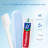 Packaged, 5 (50-Pack) Travel Toothbrush and Toothpaste, Foldable Toothbrush and Toothpaste, Individually Foldable