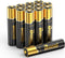 BONAI Gold Top Rechargeable AAA Batteries, 12 Count, High Capacity 1100mAh NiMH, Low Self-Discharge