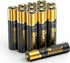 BONAI Gold Top Rechargeable AAA Batteries, 12 Count, High Capacity 1100mAh NiMH, Low Self-Discharge