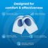 Gel Heel Pads - 2 Pcs Heel Cups for Plantar Fasciitis Pain Relief, Foot Pain Support Cushion Insoles
