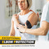 CAMBIVO 2 Pack Elbow Brace, Compression Support Sleeve for Tendonitis & Pain Relief, Black-Grey, Medium