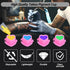 200PCS Heart Shaped Tattoo Ink Caps, Disposable Plastic Ink Cups with Base for Tattooing and Permanent Makeup