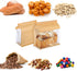Limbeuuu 100 Packaging 11.2 4.3 8.7 Pcs Heavy Duty Large Paper Bread Bags with Tin Tie Tab Lock, Loaf Bag with Clear
