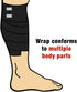 ACE 4 Inch Elastic Bandage with Clips, Black, Great for Leg, Shoulder and More, 1 Count