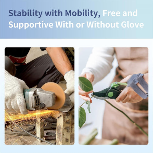 CMC Thumb Brace for Left Hand, Adjustable Thumb Splint with Sleeve for Muscle Strain, Trauma, Arthritis, Gray, Small