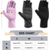 3 Pairs Compression Craft Arthritis Gloves, Fingerless Pressure Relief for Quilting, Sewing, Typing (Black, Gray,