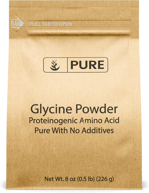 Pure Original Ingredients Glycine Powder (8oz), Non-GMO, Non-Essential Amino Acid
