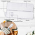 Transparent Toothbrush Case 2 Packs, Travel Size Plastic Holder, 7.87 x 2.36 x 1.18 inches, Portable for 2 Toothbrushes