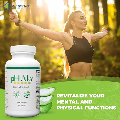 pHAlo pH Balance Supplement Pills - Magnesium, Bicarbonates Capsules for Alkaline Balance - Natural Treatment