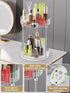 WNYT 2 Tiers Rotating Makeup Organizer, 360° Acrylic Storage for Vanity Countertop, Dresser Bathroom Organizers