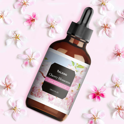 Cherry Blossom Essential Oil 120ml - Pure & Natural Fragrance Oils for Diffuser, Massage, Candle Making