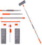 Keyloland Professional Window Squeegee 2-in-1, Window Cleaner with 55" Extension Pole, Premium Squeegee