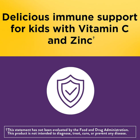 Nature Made Kids First Elderberry Gummies with Vitamin C and Zinc, Dietary Supplement for Immune Support, 40 Count