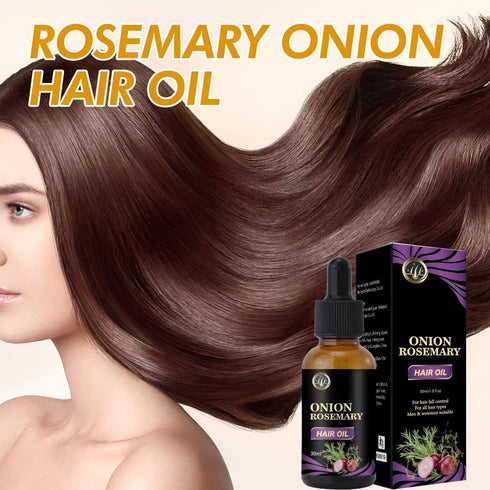 Onion Oil for Hair Growth Organic,Rosemary Hair Growth Oil Enriched with Rosemary, Onion Oil,Black Seed Oil Control Hair Loss, Promotes Hair Growth