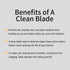MANSPOT Black Replaceable Blade, 2Pcs Men’s Manscape Trimmer Ceramic Blade Replacement Head
