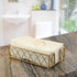 Silver Spoons Disposable Monogrammed Guest Towels, Initial 'J', 24 pc, Ivory/Gold Napkins for Weddings, Dinners, Events