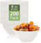 200 Pack Small 8 OZ Paper Bowls, Disposable Compostable Bowls Set, Eco-friendly Natural Bagasse for Parties