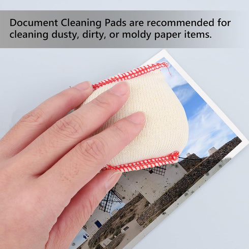 Lineco 2x3 Document Cleaning Pads, Soft Grit-Free Powder for Cleaning Paper Surfaces, Perfect for Books and Maps