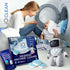 Washing Machine Cleaner and Descaler Tablets, 24 Pcs for HE Front and Top Loaders, Fresh Laundry Supply