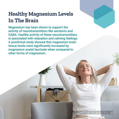 Life Extension Calm-Mag, Bioavailable Magnesium Acetyl Taurinate Supplement for Relaxation - Gluten Free, Non-GMO,