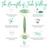 Beauty by Earth Jade Roller for Face, Skin Care Tools with Small Eye Roller for Reducing Puffy Eyes